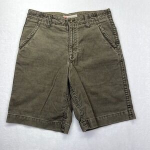 Cargo Supply Corduroy Shorts Mens 33 Olive Green Utility Gorpcore Distressed 33W